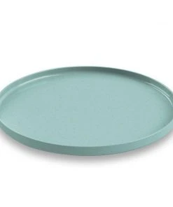 TarHong Palermo Dinner,Teal,10.5", Merge(Bamboo Powder&Melamine)