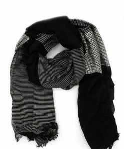 Fair Anita Black Patterned Block Scarf Clothing, Accessories & Mens