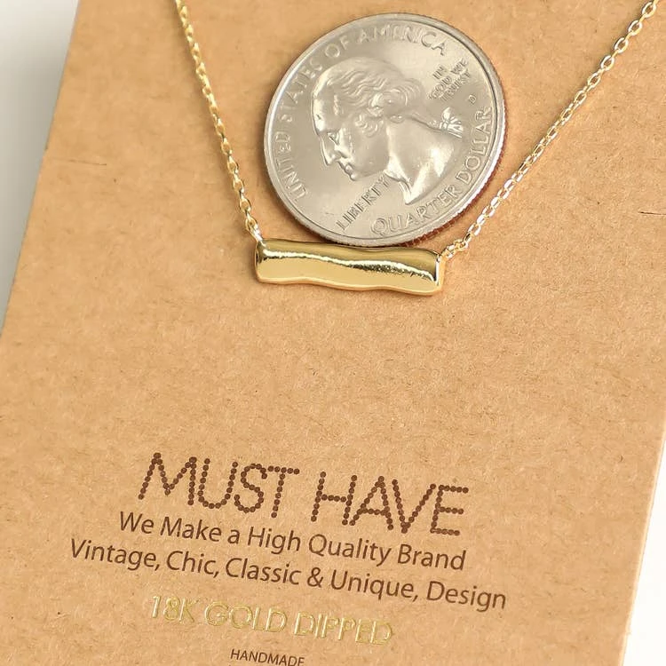 Fame Accessories Bar Pendant Necklace Fame Accessories Bar Pendant Necklace