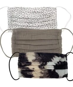 KITSCH Cotton Mask 3pc Set - Neutral