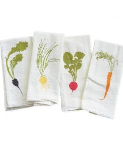 June & December Kitchen & Bar Root Veggie Napkins, Set Of 4