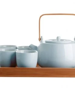 CasaWare Kitchen & Bar 7Pc White Tea Set Serenity