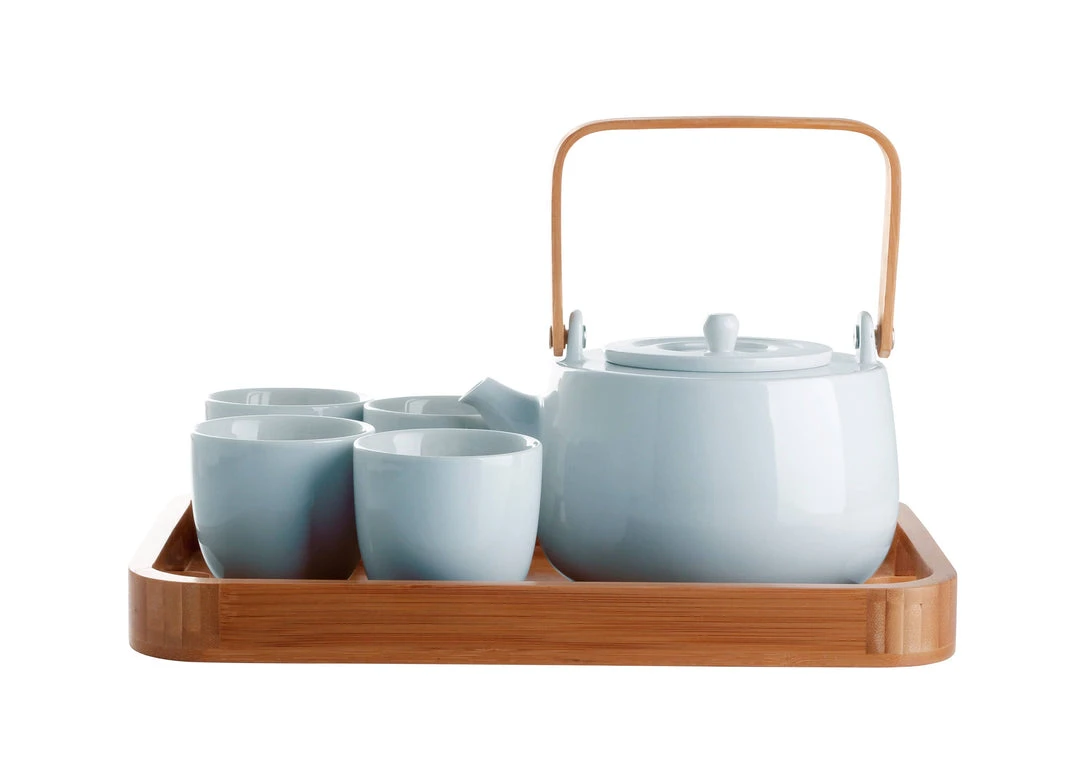 CasaWare Kitchen & Bar 7Pc White Tea Set Serenity CasaWare Kitchen & Bar 7Pc White Tea Set Serenity