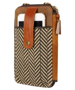 Vaan & Co. Clothing, Accessories & Mens Herringbone Cellphone Wallet