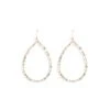 Splendid Iris Clothing, Accessories & Mens Gold & Crystal Teardrop Earrings