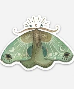 Polanshek Of The Hills Astral Moth Sticker Stationery