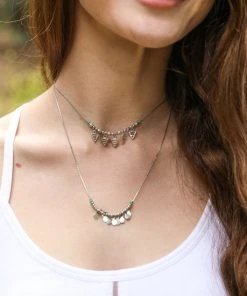 Leto Accessories Two Layer Bohemian Necklace Clothing, Accessories & Mens