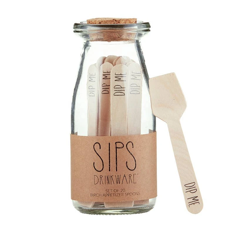 Santa Barbara Design Studio By Creative Brands Birch Spoons - Dip Me 20 Pack Santa Barbara Design Studio By Creative Brands Birch Spoons - Dip Me 20 Pack