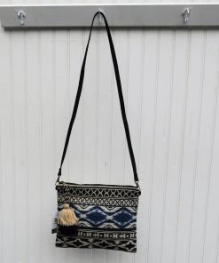 Chloe & Lex Denim Stripes Simple Crossbody Clothing, Accessories & Mens