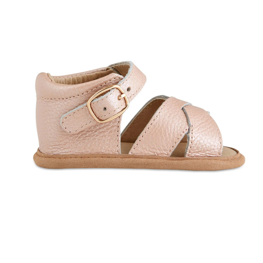 Babe Basics Baby & Pets Blush Split-Soled Leather Baby Sandals 0-6 Months Babe Basics Baby & Pets Blush Split-Soled Leather Baby Sandals 0-6 Months