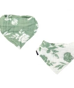 Bebe Au Lait Vintage Floral Muslin Bandana Bib Set