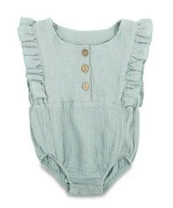 Babe Basics Seafoam Organic Baby Romper Baby & Pets