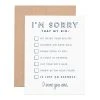 Ruff House Print Shop I’m Sorry Kid Greeting Card