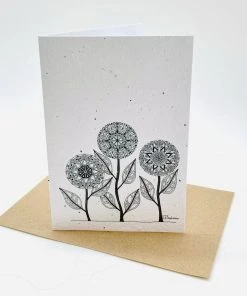 Koru Street Stationery Flower Garden Growing Paper Greeting Card