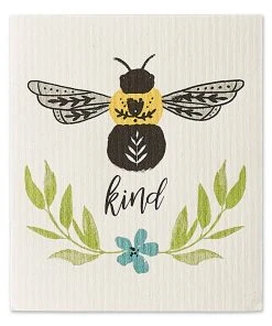 Design Imports Kitchen & Bar Bee Kind Swedish Dishcloth