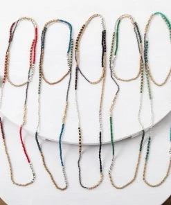 Baizaar Clothing, Accessories & Mens Black Multi Color Strand Necklace