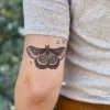 NatureTats Bath & Body Night Moth Temporary Tattoo