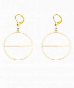 Altiplano Clothing, Accessories & Mens Textured Circle With Horizon Earrings