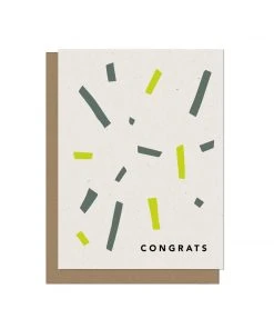 The Modern Bloc Congrats Confetti Blank Card