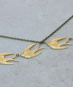 DaniAWESOME Take Off Swallows Necklace Clothing, Accessories & Mens