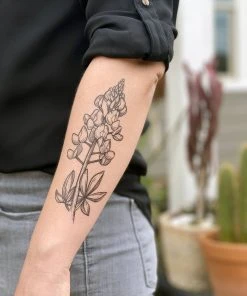 NatureTats Body Bluebonnet Temporary Tattoo