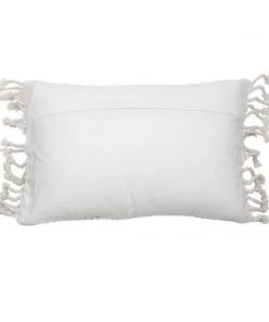 Foreside Home & Garden Home Goods Grey Woven Nila Pillow