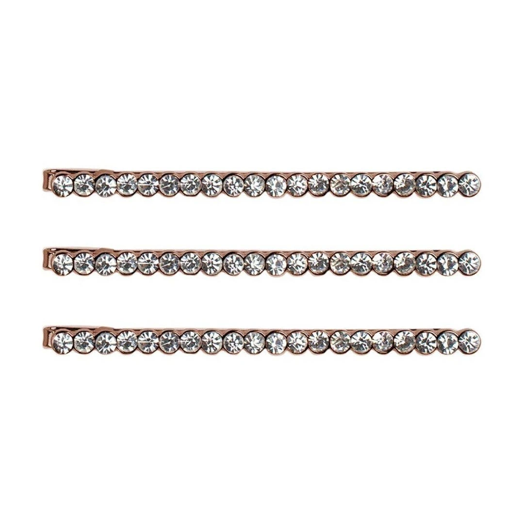 KITSCH Rhinestones Metal Bobby Pins - Rose Gold Bath & Body KITSCH Rhinestones Metal Bobby Pins - Rose Gold Bath & Body