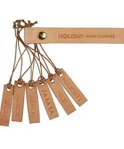 Santa Barbara Design Studio By Creative Brands Kitchen & Bar Wine Charms Holiday - Set Of 6