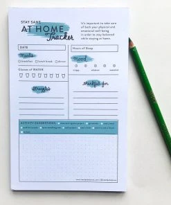 Steel Petal Press At Home Tracker Stationery
