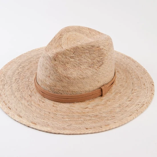 Lucca Couture Clothing, Accessories & Mens La Paz Palm Fedora With Trim Lucca Couture Clothing, Accessories & Mens La Paz Palm Fedora With Trim