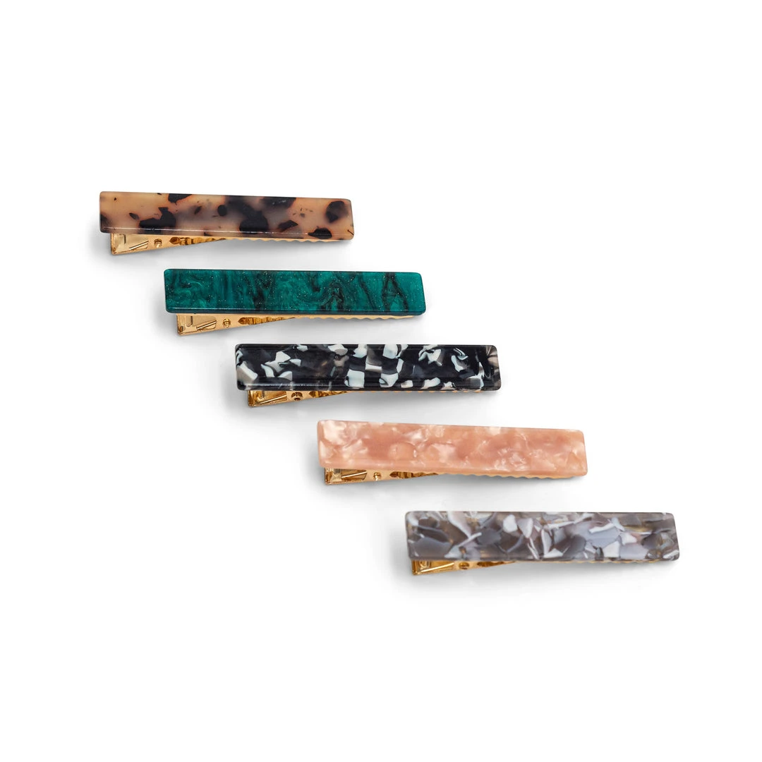 Zoe Ayla 5 Pack Marbled Hair Clips Body Zoe Ayla 5 Pack Marbled Hair Clips Body