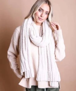 Leto Accessories Clothing, Accessories & Mens Ultra Soft Boucle Vertical Knit Scarf