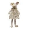 Creative Co-op Plush Mouse W/ Floral Dress