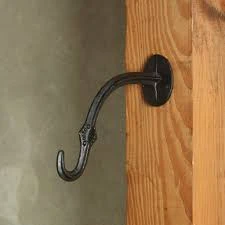 Homart Hardware Gazebo Wall Hook - Cast Iron - Antique Black