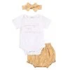 Tiny Trendsetter Inc. Baby & Pets You Are My Sunshine Three-Piece Set