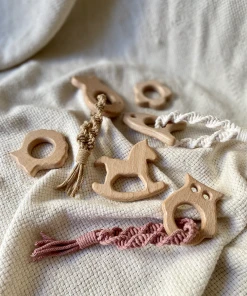 CoralieHandMade Teething Ring- Beige Baby & Pets
