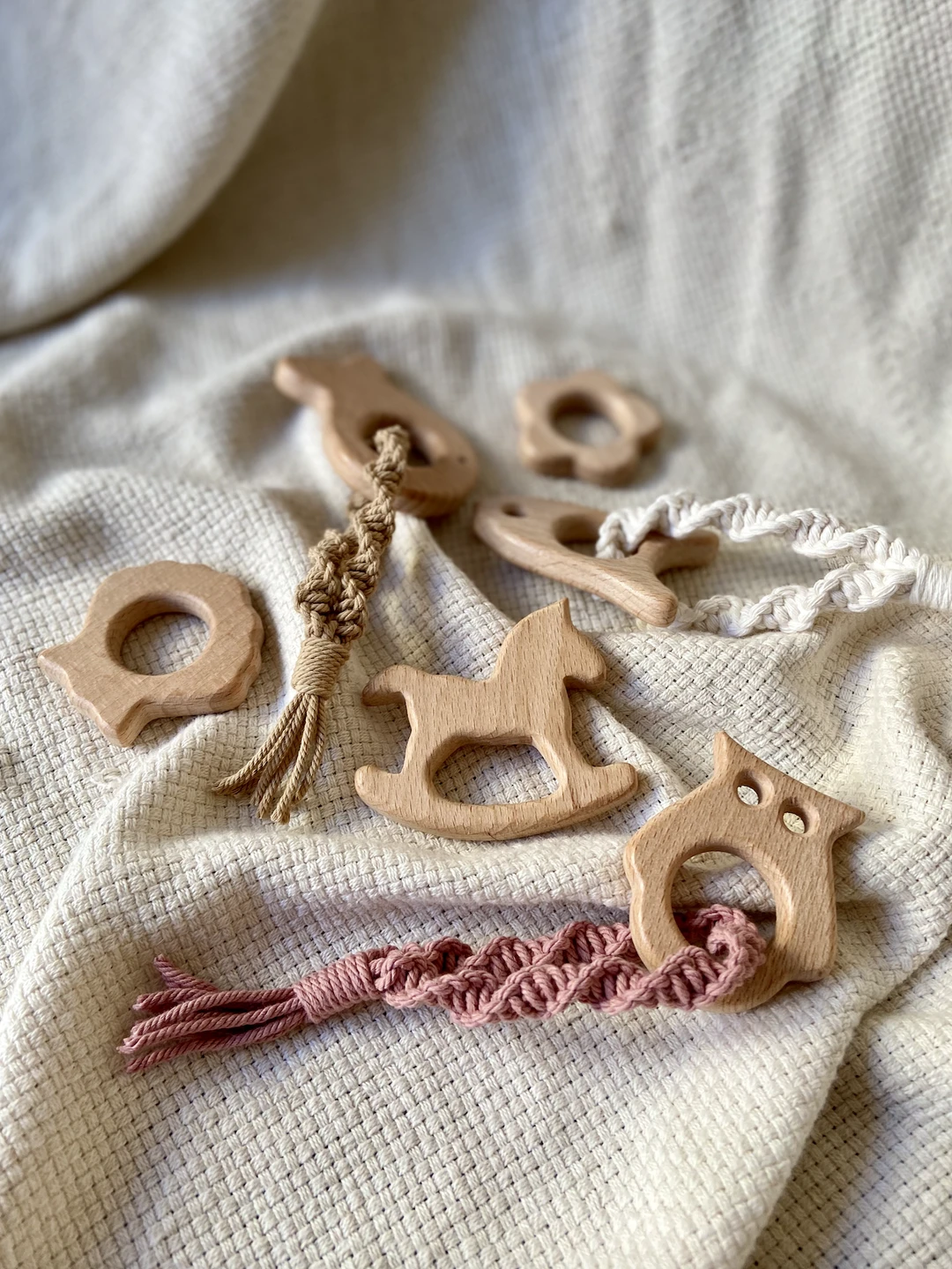 CoralieHandMade Teething Ring- Beige Baby & Pets CoralieHandMade Teething Ring- Beige Baby & Pets