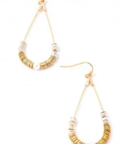 Anarchy Street Jewelry Disc Beads Tear Hook Drop Earrings