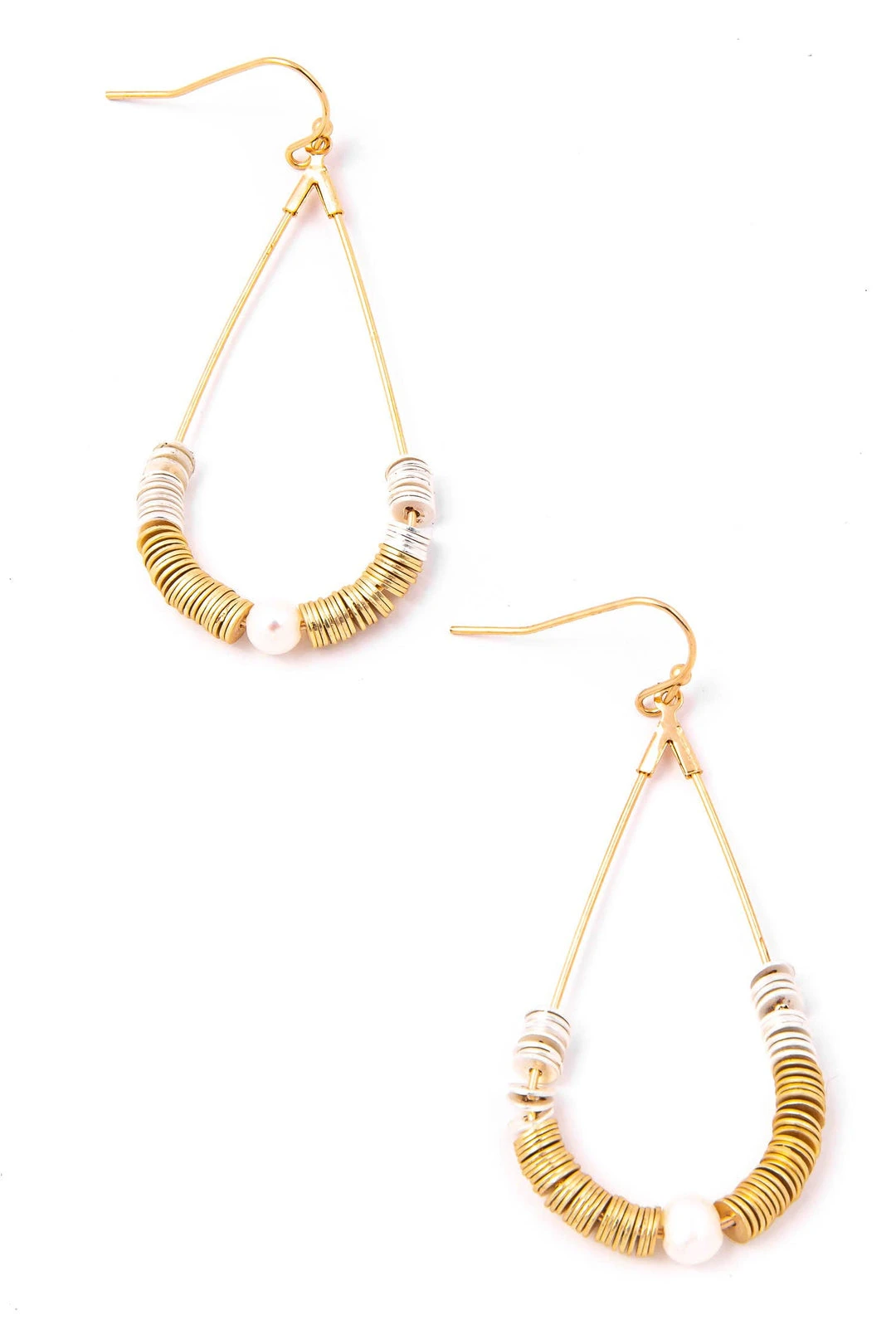 Anarchy Street Jewelry Disc Beads Tear Hook Drop Earrings Anarchy Street Jewelry Disc Beads Tear Hook Drop Earrings