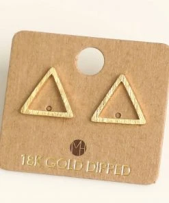 Fame Accessories Triangle Cutout Stud Earrings Clothing, Accessories & Mens