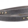 Most Wanted USA Simple Studded Double Wrap Leather Bracelet Clothing, Accessories & Mens