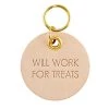 Santa Barbara Design Studio By Creative Brands Leather Pet Tag - Will Work For Treats