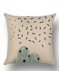 Freeship Wholesale Falling Lines Linen Pillow Case