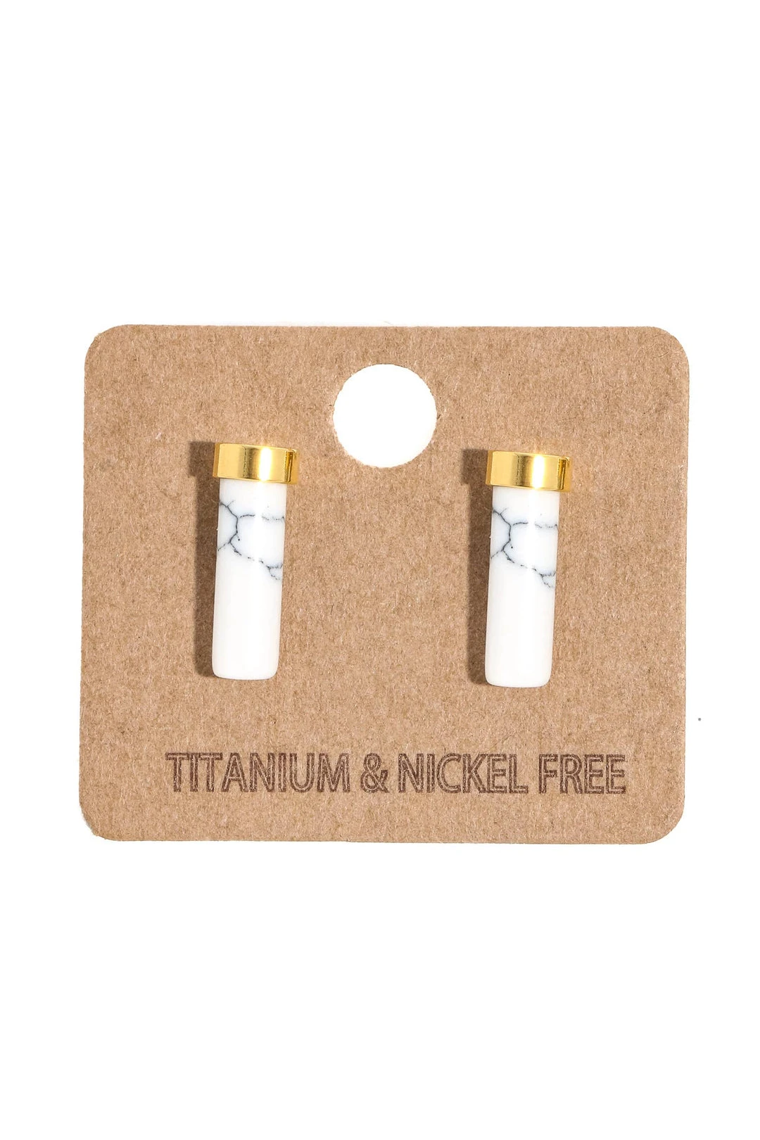 Anarchy Street Cylindrical Stone Bar Stud Earrings Clothing, Accessories & Mens Anarchy Street Cylindrical Stone Bar Stud Earrings Clothing, Accessories & Mens