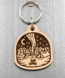 Steamer Lane Design Clothing, Accessories & Mens Campfire Wood Keychain