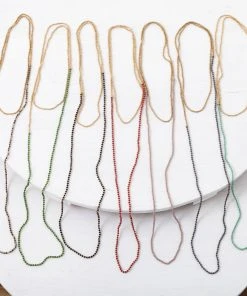 Baizaar Grey Beaded Strand Necklace Clothing, Accessories & Mens