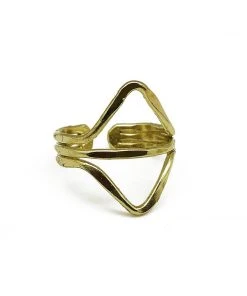 Anju Jewelry Gold Plated Adjustable Ring