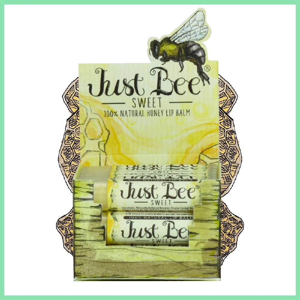 Just Bee Cosmetics Natural Honey Sweet Lip Balm Just Bee Cosmetics Natural Honey Sweet Lip Balm