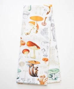 Cognitive Surplus Mushrooms Printed Tea Towel Kitchen & Bar