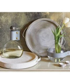 Santa Barbara Design Studio By Creative Brands Leather Napkin Ring - Grey Kitchen & Bar